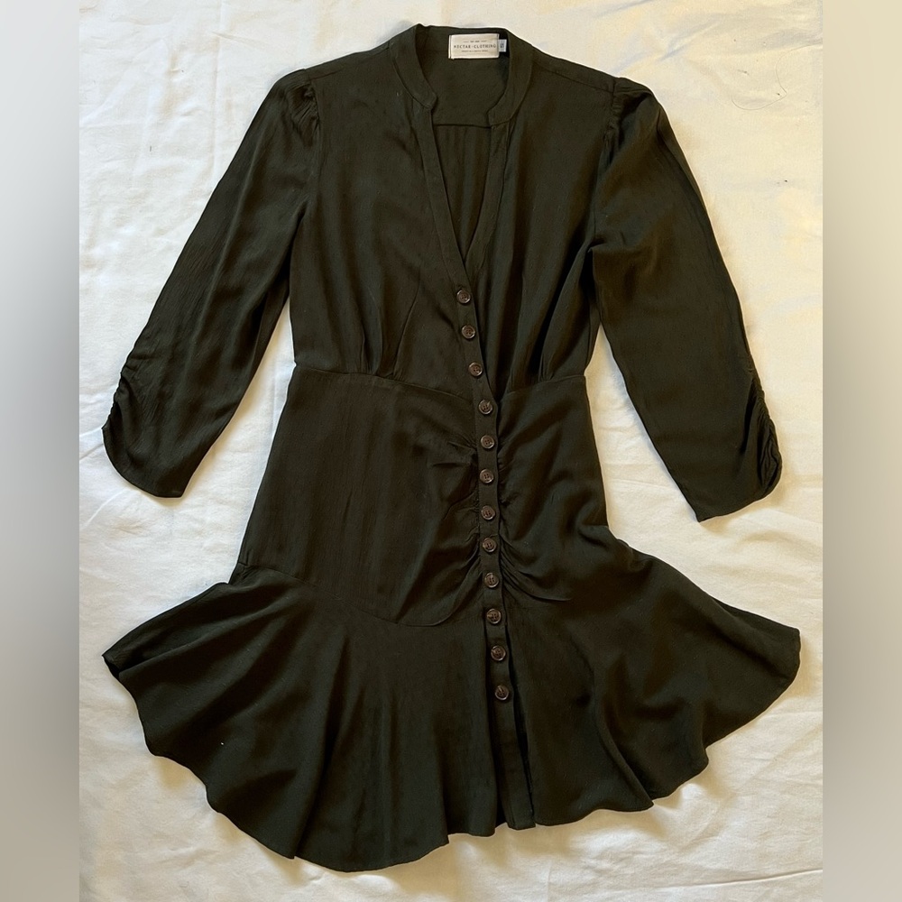 Nectar Clothing Olive Green Mini Dress